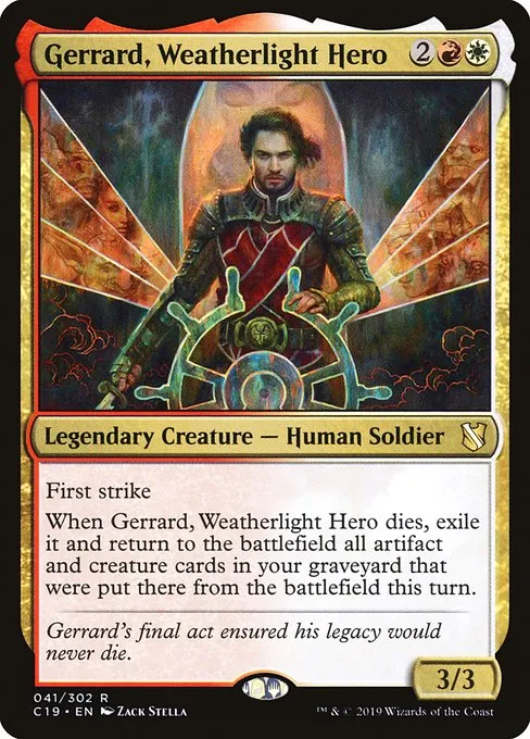 Gerrard, Weatherlight Hero · Commander 2019 41/302
