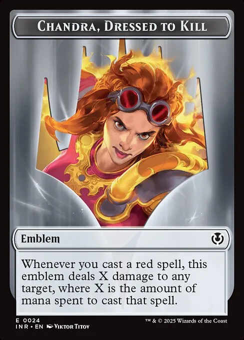 Chandra, Dressed to Kill Emblem · Innistrad Remastered Tokens 24/27