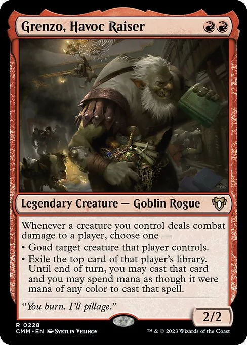 Grenzo, Havoc Raiser · Commander Masters 228/1067