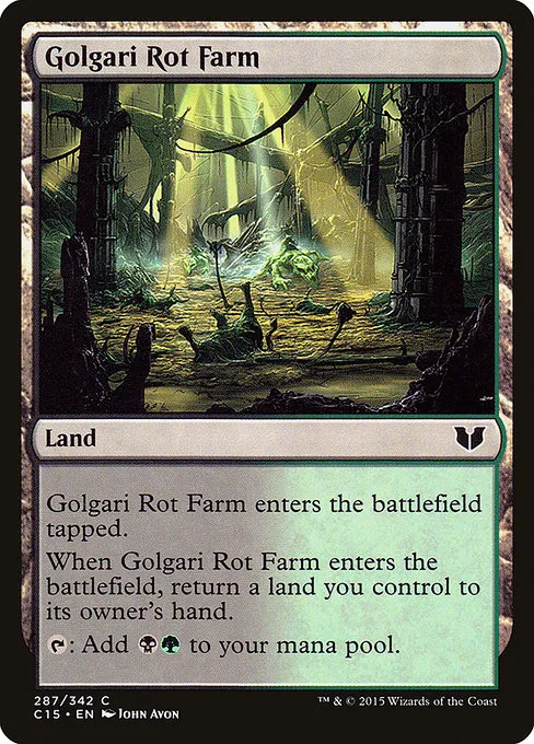 Golgari Rot Farm · Commander 2015 287/342