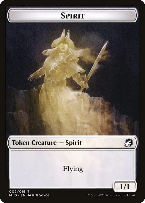 Spirit · Innistrad: Midnight Hunt Tokens 2/19