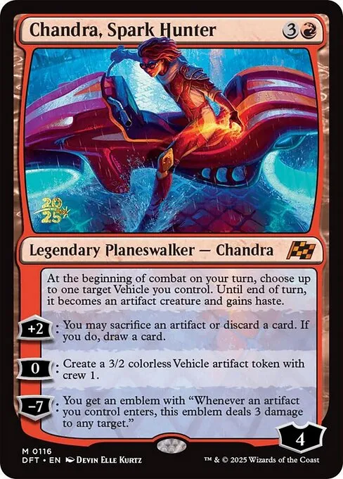 Chandra, Spark Hunter · Aetherdrift Promos 116s/160