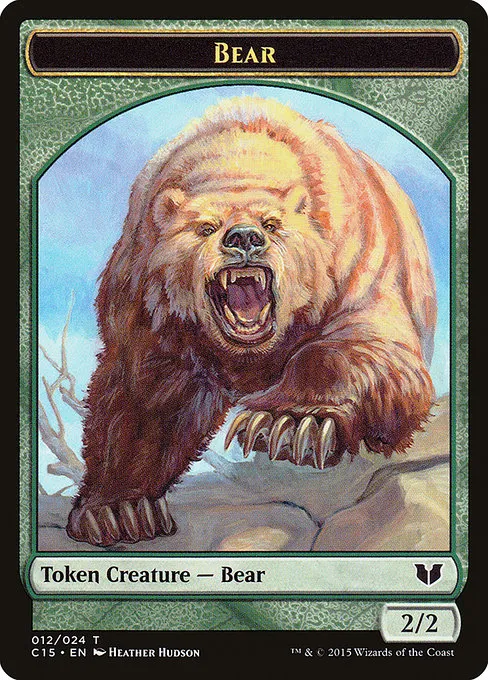 Bear · Commander 2015 Tokens 12/25