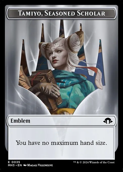 Tamiyo, Seasoned Scholar Emblem · Modern Horizons 3 Tokens 35/43