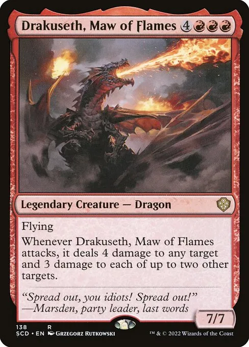 Drakuseth, Maw of Flames · Starter Commander Decks 138/352