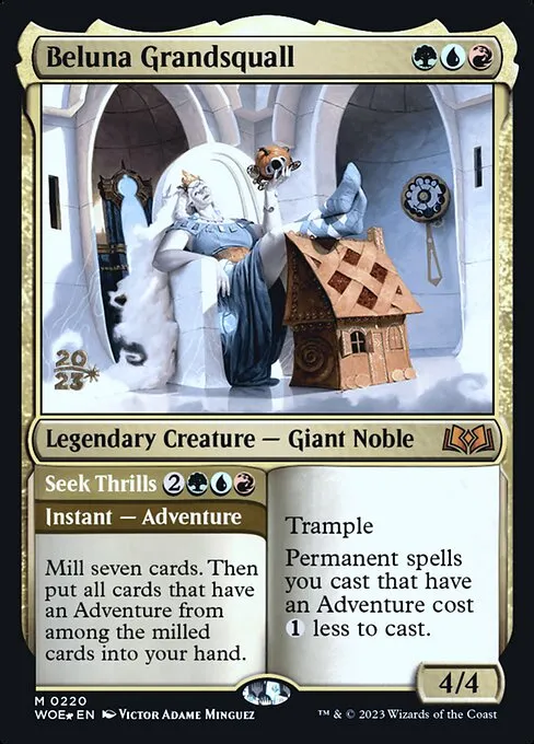 Beluna Grandsquall // Seek Thrills · Wilds of Eldraine Promos 220s/160