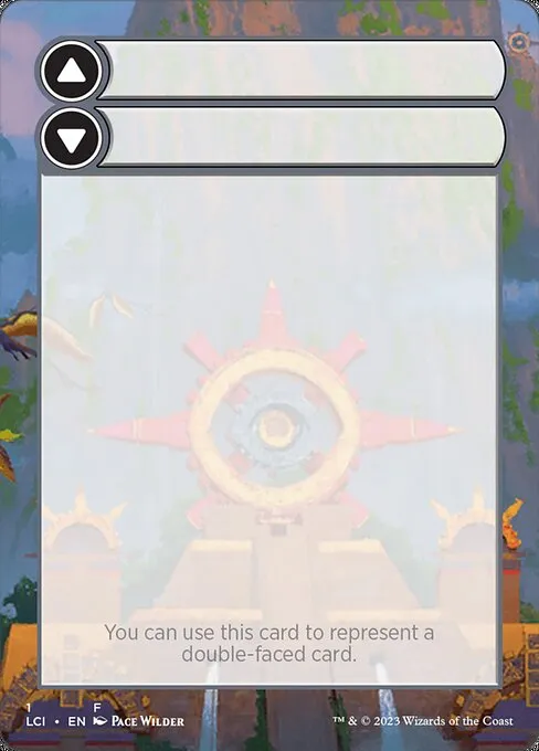 Double-Faced Substitute Card · The Lost Caverns of Ixalan Substitute Cards 1/1