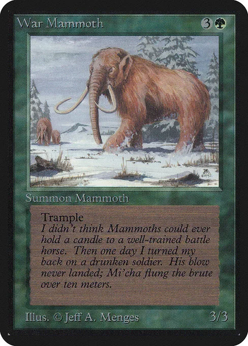 War Mammoth · Limited Edition Alpha 227/295