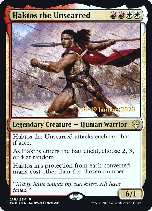 Haktos the Unscarred · Theros Beyond Death Promos 218s/137