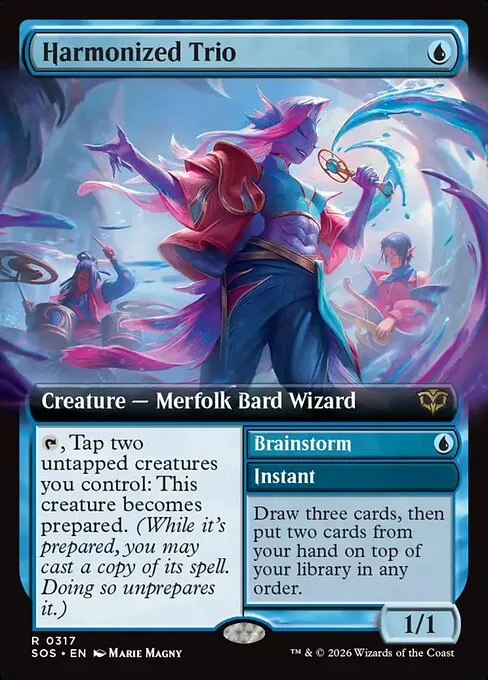 Harmonized Trio // Brainstorm · Secrets of Strixhaven 317/368