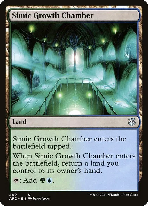 Simic Growth Chamber · Forgotten Realms Commander 260/331
