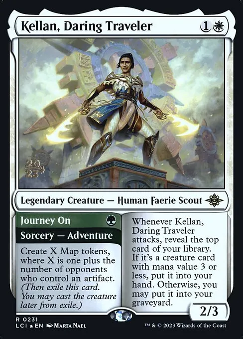 Kellan, Daring Traveler // Journey On · The Lost Caverns of Ixalan Promos 231s/136