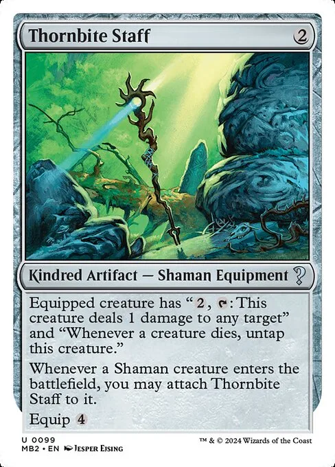 Thornbite Staff · Mystery Booster 2 99/385