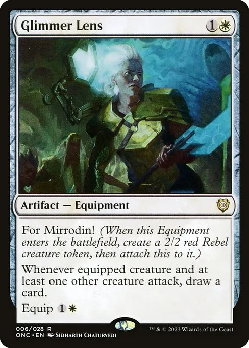 Glimmer Lens · Phyrexia: All Will Be One Commander 6/174