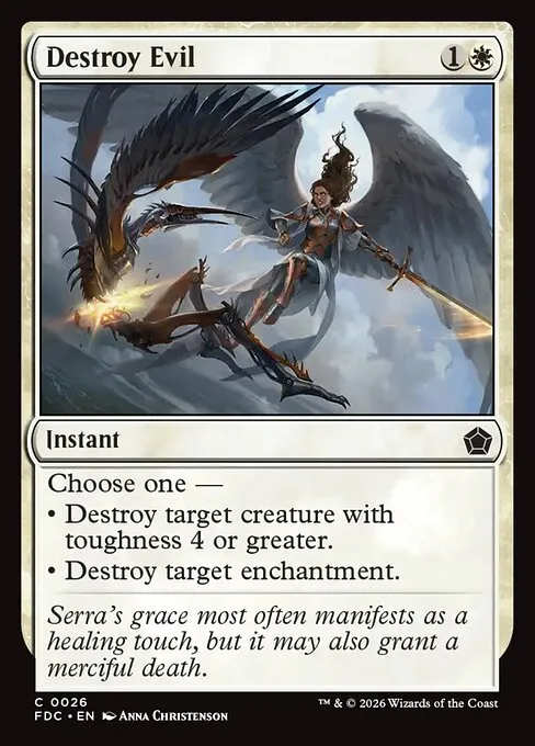 Destroy Evil · Foundations Commander 26/3