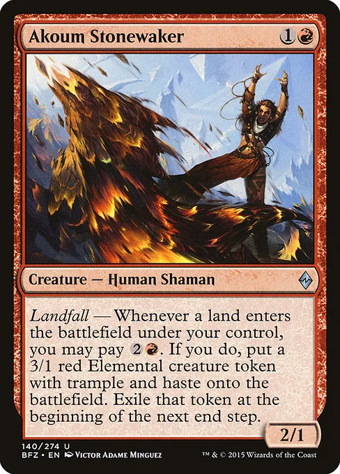 Akoum Stonewaker · Battle for Zendikar 140/299