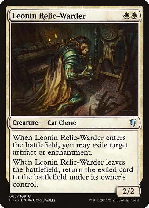 Leonin Relic-Warder · Commander 2017 65/309