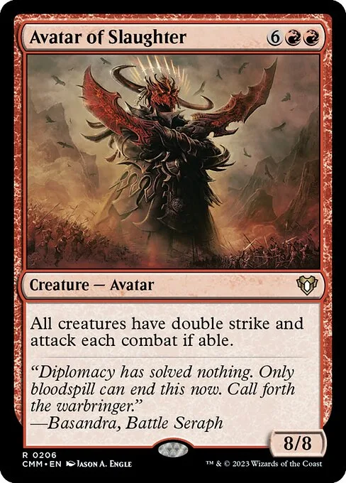 Avatar of Slaughter · Commander Masters 206/1067