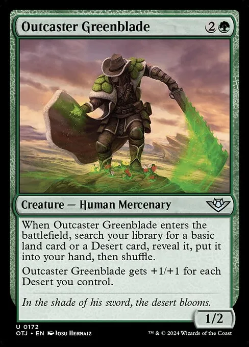 Outcaster Greenblade · Outlaws of Thunder Junction 172/374