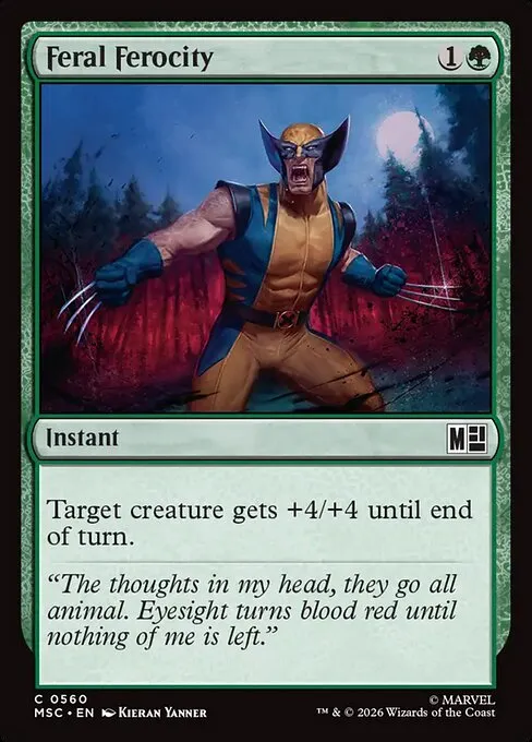 Feral Ferocity · Marvel Super Heroes Commander 560/9