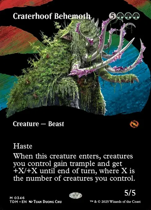 Craterhoof Behemoth · Tarkir: Dragonstorm 346/427
