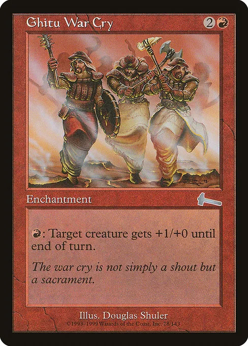 Ghitu War Cry · Urza's Legacy 78/143