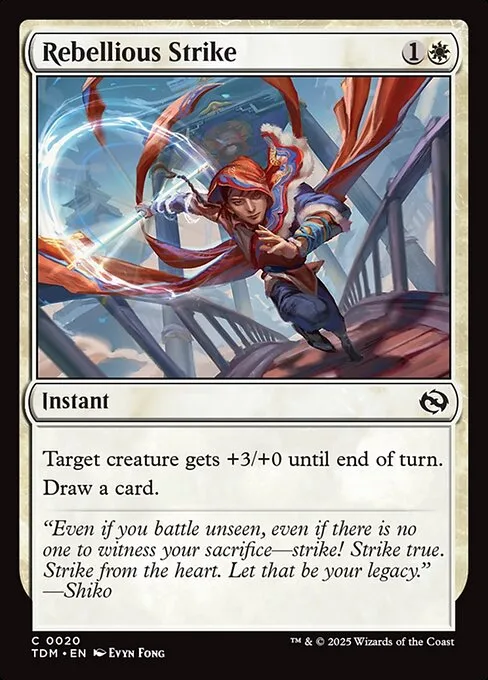 Rebellious Strike · Tarkir: Dragonstorm 20/427