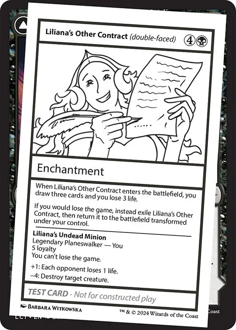 Liliana's Other Contract // Liliana's Undead Minion · Mystery Booster 2 548/385