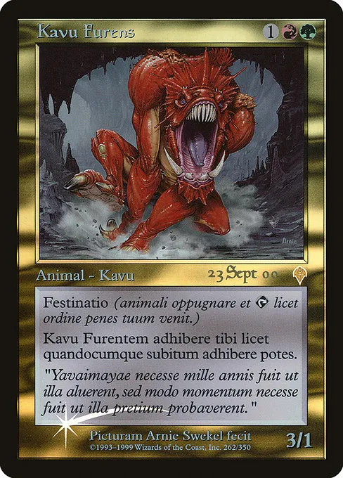 Raging Kavu · Invasion Promos 262/1