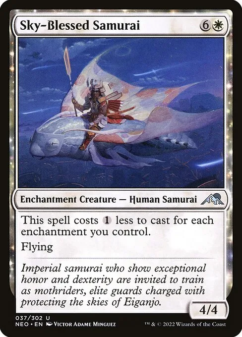 Sky-Blessed Samurai · Kamigawa: Neon Dynasty 37/531