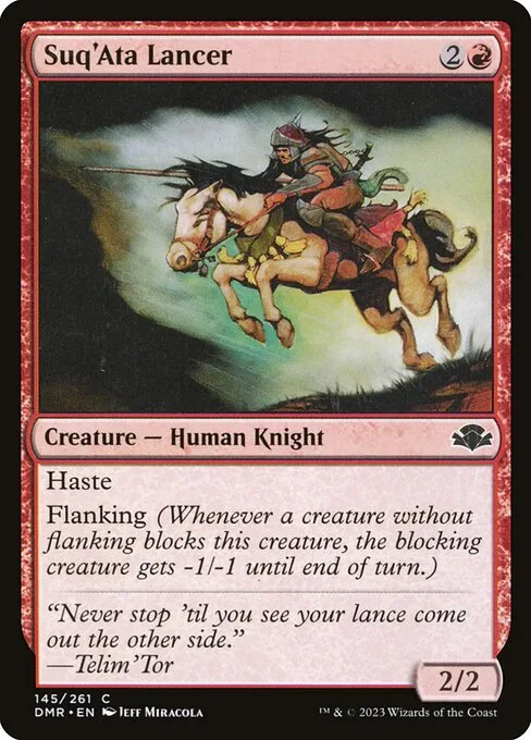 Suq'Ata Lancer · Dominaria Remastered 145/457