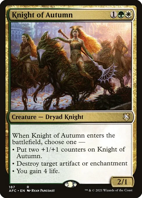 Knight of Autumn · Forgotten Realms Commander 187/331