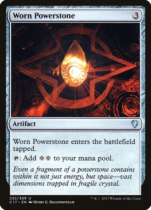 Worn Powerstone · Commander 2017 232/309