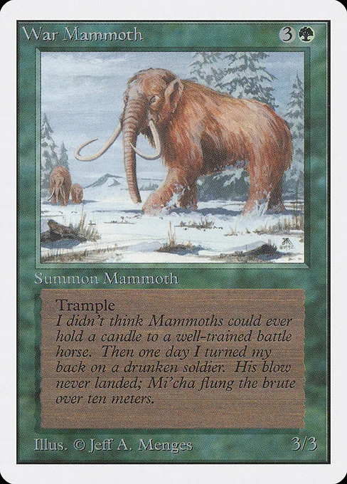 War Mammoth · Unlimited Edition 228/302