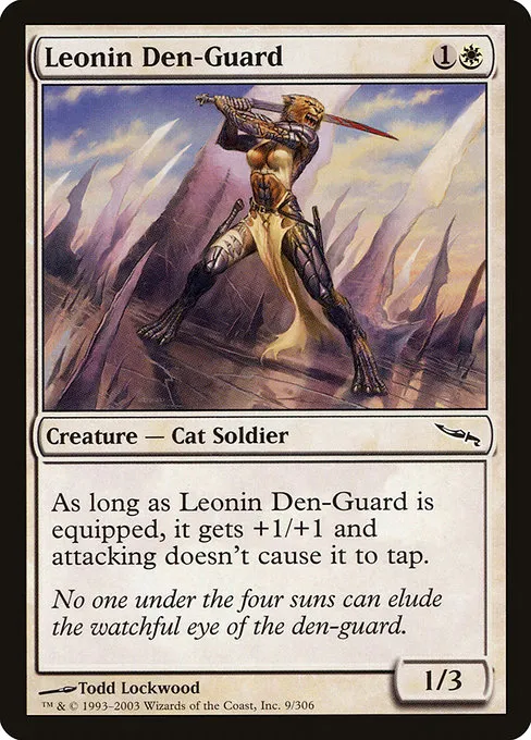 Leonin Den-Guard · Mirrodin 9/306