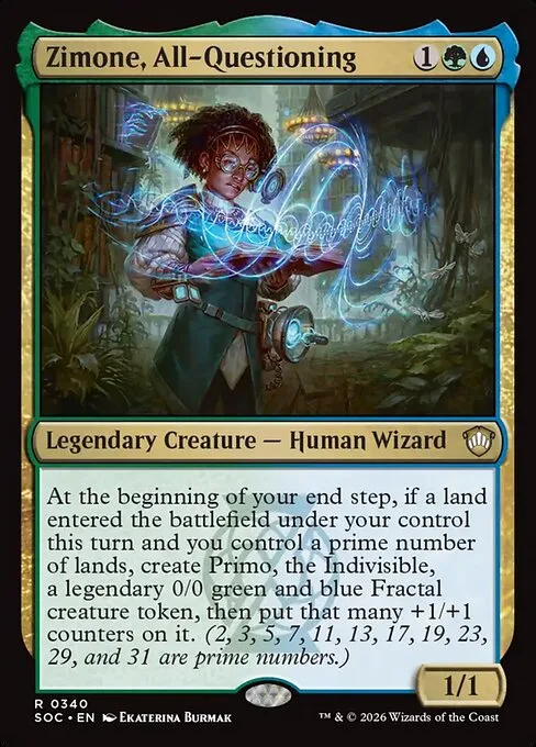 Zimone, All-Questioning · Secrets of Strixhaven Commander 340/426