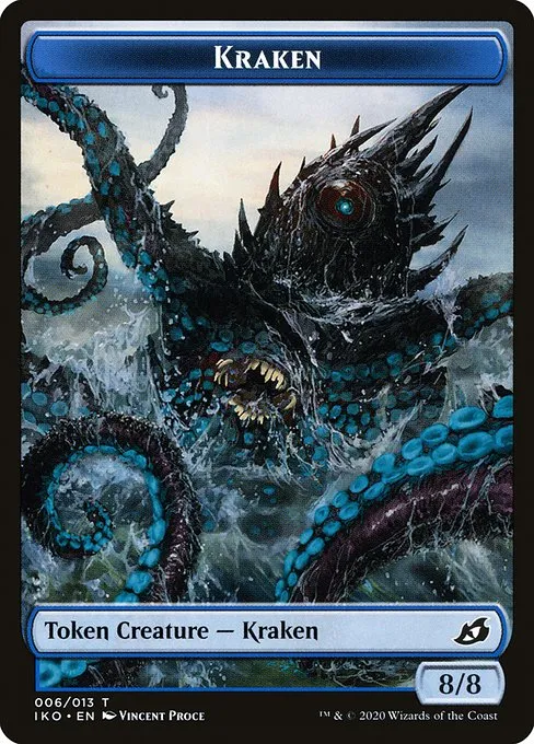 Kraken · Ikoria: Lair of Behemoths Tokens 6/14