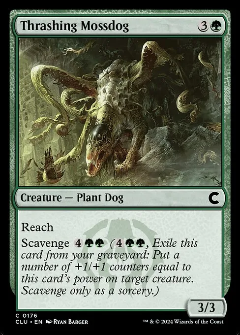 Thrashing Mossdog · Ravnica: Clue Edition 176/284
