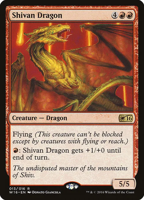 Shivan Dragon · Welcome Deck 2016 13/16