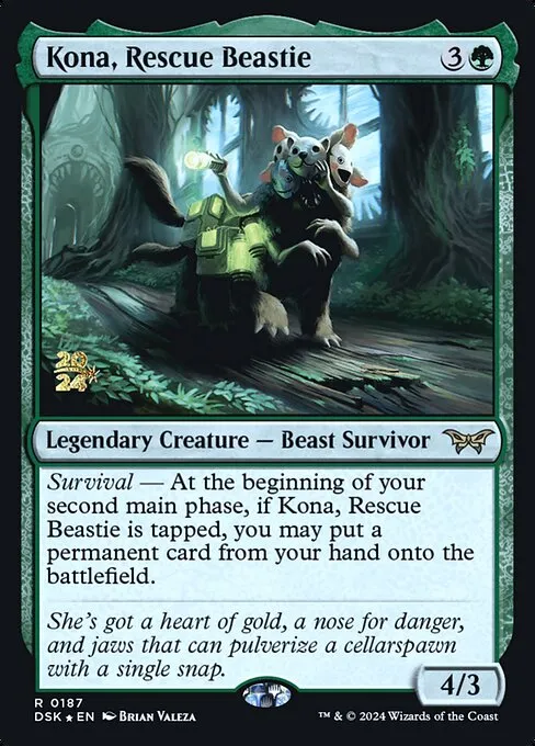 Kona, Rescue Beastie · Duskmourn: House of Horror Promos 187s/160