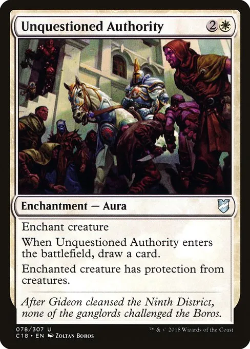 Unquestioned Authority · Commander 2018 78/307