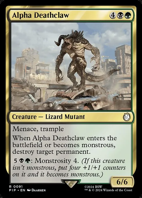 Alpha Deathclaw · Fallout 91/1068