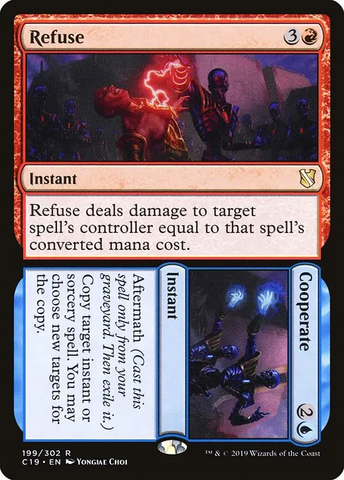 Refuse // Cooperate · Commander 2019 199/302