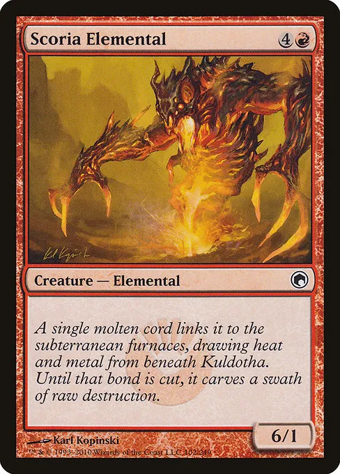 Scoria Elemental · Scars of Mirrodin 102/249