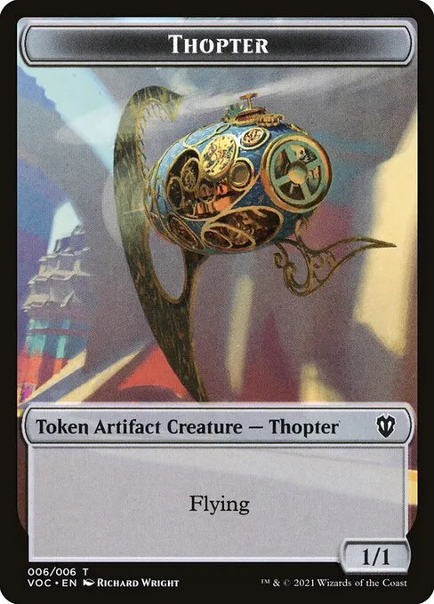 Thopter · Crimson Vow Commander Tokens 6/6