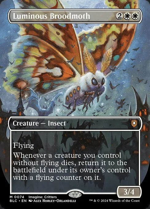 Luminous Broodmoth · Bloomburrow Commander 74/356