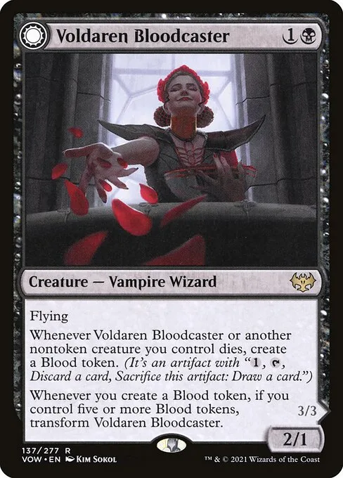Voldaren Bloodcaster // Bloodbat Summoner · Innistrad: Crimson Vow 137/423