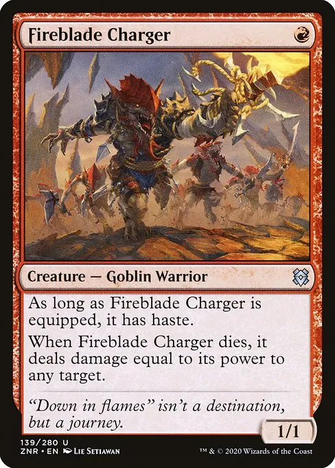 Fireblade Charger · Zendikar Rising 139/407