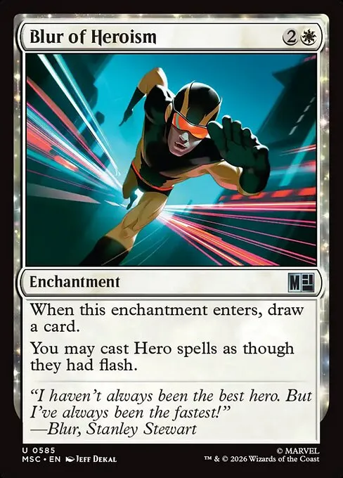 Blur of Heroism · Marvel Super Heroes Commander 585/9