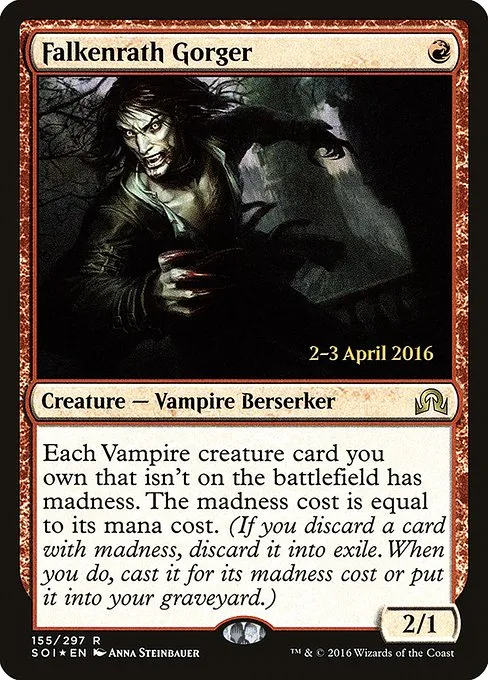 Falkenrath Gorger · Shadows over Innistrad Promos 155s/90